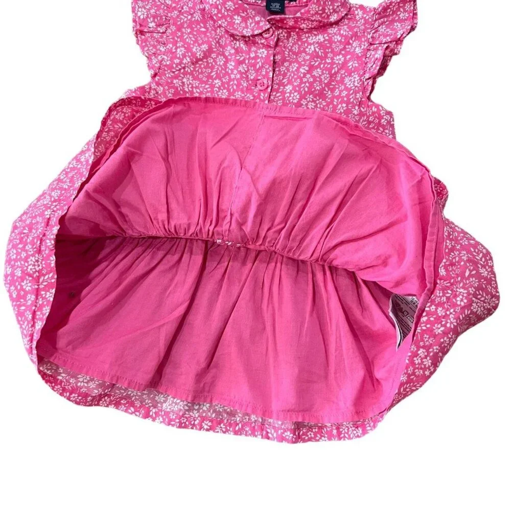 Baby Gap 12-18m Pink Floral Dress & Bloomers Set